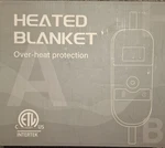 Intertek Heated Blanket Brown Plaid 50X60 Etl Listed Machine Washable. Fixed Price $34.93.