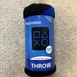 Playstation Blue & Black Xray Video Games Fleece Throw 46" 60" Jay Franco. Fixed Price $12.99.