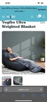 Yogibo Ultra Full Size Weighted Blanket. Fixed Price $50.00.