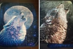 American Heritage Collectible Wolf Throw Blankets Bundle Of 2 50" X 60" Raschel. Fixed Price $38.98.