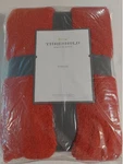 Threshold Throw Blanket Red Chenille 50X60 Soft Home Decor Bedding. Fixed Price $12.99.