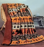 New Rust Orange Lodge Plush Fleece Throw Gift Blanket Sherpa Bear Paw Deer Cabin. Fixed Price $22.32.
