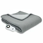 Serta 861089 Reversible Sherpa Fleece Heated Electric Blanket - Gray. Fixed Price $24.99.