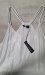 Tahari Dress Metallic Linen Blend Braided Rope Straps Maxi Cover-up Large. Fixed Price $25.00.