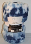 Mainstays Lightweight Sherpa Throw Blue Tie Dye 50 X 60. Fixed Price $10.99.