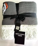 Denver Broncos Waffle Sherpa Throw Blanket 50" X 60" Northwest Nfl. Fixed Price $37.99.