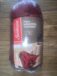 Sunbeam Fleece Heated Throw Maroon Extra Soft 50X60 SETTINGS/3 Auto Off. Fixed Price $18.00.