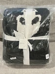 New Pottery Barn Mr. Bones Skeleton Fair Isle Knit Throw Blanket, 50" X 60". Fixed Price $129.95.