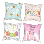 Jbralid Easter Throw Pillow Covers Cartoon Bunny Eggs Decorative. Fixed Price $30.61.