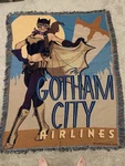 Northwest Dc Bombshells Batgirl 48X60 Tapestry Throw, Gotham City Airlines. Fixed Price $19.99.