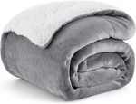 Bedsure Sherpa Fleece Throw Blanket For Couch - (50" X 60"), 01 Grey. Fixed Price $50.05.