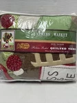 Cracker Barrel Farmers Market Picture Pocket Quilted Throw 50INX60IN Nwt. Fixed Price $25.00.