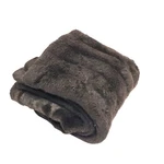 Charter Club Throw Blanket Faux Brown Mink Fur & Velvet Underside Cozy 47 58. Fixed Price $34.00.