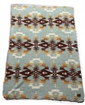 Pendleton Sherpa Fleece Throw Blanket Avra Valley Aqua 71X50 Western Aztec Boho. Fixed Price $32.99.
