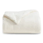 Sherpa Fleece Blanket Twin 60X80 Inches Warm Throw Cream Bedsure Gentlesoft. Fixed Price $51.99.