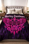 Official Harley-davidson Pink Mink Blanket Queen 79X95 Plush Soft, Heavy, & Warm. Fixed Price $79.99.