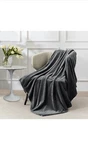 Elegear Fleece Throw Blanket Super Soft W/ Innovative Weaving 60"X80", Gray. Fixed Price $29.99.