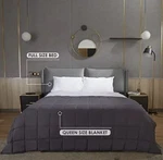 Cymula Adult Weighted Blanket 20LBS 60"X 80" Queen Size Dark Grey W/ Glass Beads. Fixed Price $67.99.