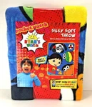 New Ryan's World Silky Soft Throw Blanket 40" X 50" Combo Panda Gus Moe. Fixed Price $24.99.