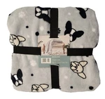 Berkshire Lustersoft Bulldog Throw Blanket 50" X 70" Frenchie Print. Fixed Price $18.00.