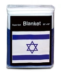 Israel Flag Fleece Blanket 50X60" New Star Of David Travel Throw Cover. Fixed Price $19.99.