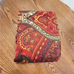 Eikei Paisley King Sateen Duvet Cover Damask Medallion Burgundy Spanish Red. Fixed Price $54.99.