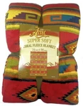 Aztec Southwestern Soft Coral Fleece Throw Blanket 70 X 90. Fixed Price $59.49.