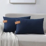 Nordeco Home Set 2 Throw Pillow Covers - 100% Cotton Soft Decorative Outdo.... Fixed Price $17.09.