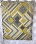 Kess Inhouse Jacqueline Milton Luca-gold Yellow Grey Outdoor Canvas Wall Art. Fixed Price $69.95.