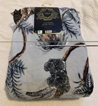 House Of Verdi Cheetah Tropical Light Plush Throw Blanket 60 X 70 (blue). Fixed Price $50.00.