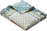 Barefoot Bungalow Greenland Home Thalia Velvet-embellished Throw, Blue. Fixed Price $55.64.