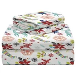 Celeste Home 190 Gsm Cal King, Holiday Joy Sheet Set- Warm & Cozy 100% Cott.... Fixed Price $71.92.