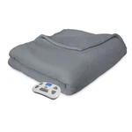 Serta Comfort Plush Electric Heated Warming Blanket Full Gray. Fixed Price $79.99.