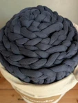 Bearaby Organic Cotton Napper Weighted Blanket Midnight Blue 10 Lbs 64" X 40". Fixed Price $202.39.