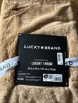Lucky Brand Faux Rabbit Mink Fur Throw 50IN 70 Brown Soft Christmas Gift. Fixed Price $41.40.