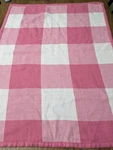 Pottery Barn Kids Pink White Buffalo Checkered Plaid Baby Security Blanket. Fixed Price $15.50.