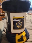 Galaxy Logo Raschel Throw 50"X60". Fixed Price $25.00.