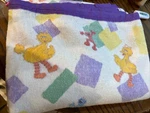 Vintage Sesame Street Blanket 72X90 Torn Paper Design. Fixed Price $20.99.
