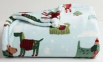 Winter Snow Dogs Light Blue 5X6 Ft Oversized Throw Blanket The Big One New!. Fixed Price $22.95.