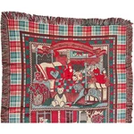 Good Morning Merry Sunshine Nursery Friends Throw Blanket Fringed Tapestry 70X50. Fixed Price $89.99.