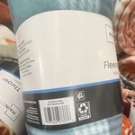 Mainstays Fleece Throw Blanket Cool Water Plaid Blue White 50X60IN Polyester. Fixed Price $8.06.