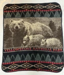 Earth Ragz Yellowstone National Park Throw Blanket Fleece 45 X 52 Grizzly Bear. Fixed Price $28.00.