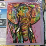 Colorful Elephant Dawhud Direct Fleece Blanket 75 X90 Dean Russo Collection. Fixed Price $24.00.