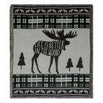 Rivers Edge Products Rustic Tapestry Throw Blanket 50X60 Inch Moose. Fixed Price $24.43.