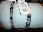 Victorias Secret Pink Fleece Cozy Blanket Stadium 50" X 60" Throw Nwt Blue. Fixed Price $34.00.