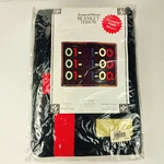 Vintage 90S Jacquard Woven Acrylic Throw 60 X 46 Binary Design - New Bag!. Fixed Price $10.95.