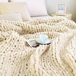 Admitrack Chunky Knit Blanket Throw, 100% Hand Chenille Fo.... Fixed Price $44.29.