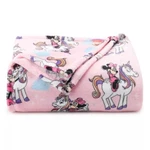 The Big One Disney Pink Minnie Mouse Unicorn Plush Throw Blanket 5X6 Feet New. Fixed Price $37.99.