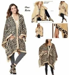 Soft & Cozy Plush Leopard Fur Angel Wrap Throw 2 Pairs Socks. Fixed Price $24.99.