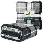 Premium Plaid Sherpa Fleece Throw Blanket Super Soft, Cozy, Plush, Reversible. Fixed Price $45.86.
